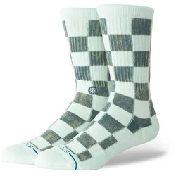 STANCE Unisex Socken - Dance Floor Crew, Logo, Crew Socken Creme/Grau / 43-46