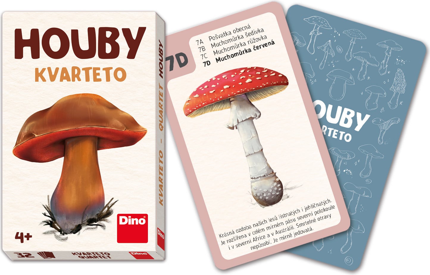 Dino Hry De Paddenstoelkwartetkaarten