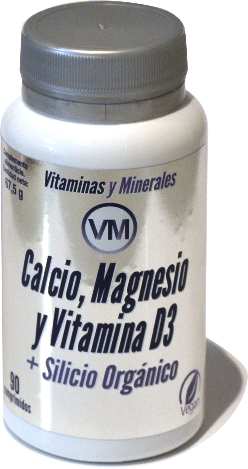 Ynsadiet VM Calcio,Magnesio y Vit. D3 + Silicio Orgánico 90 Comp 107
