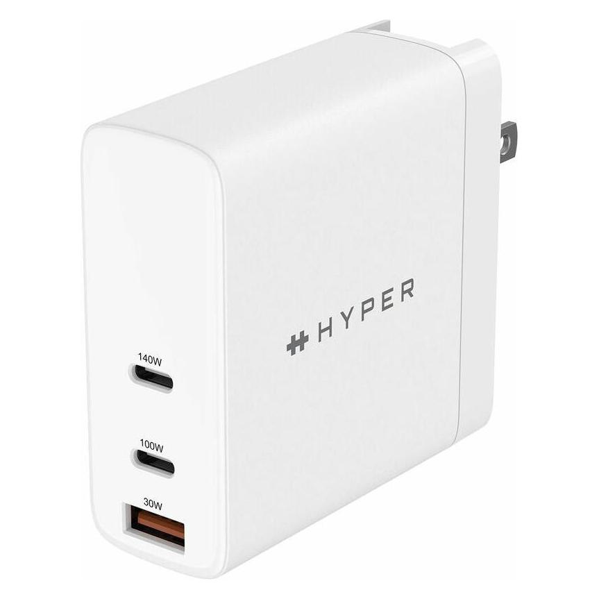Hyper HyperJuice 140W Gan Charger Multi-port (140 W, 3 Ports) (HJG140WW)
