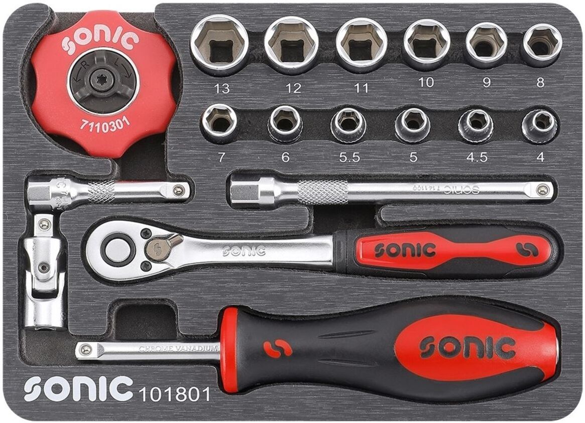 Jeu d'outils 1/4" SONIC 101801