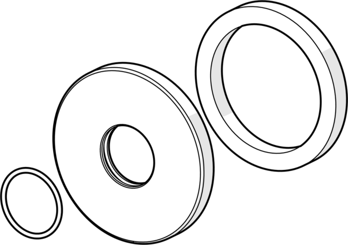 Hansa Rosette komplett d: 75 mm chrom 59913246