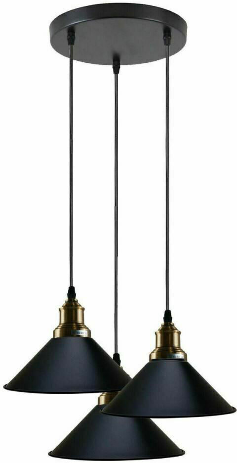 Longshore Tides Remi 3 - Light Cluster Pendant Black 114cm H X 22cm W X 114cm D
