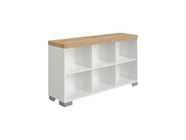 Paidi Sideboard Kira, Weiß, Eiche, 3 Fächer, 135.3x76.6x37.9 cm, Blauer Engel, Goldenes M, Beimöbel erhältlich, stehend, Typenauswahl, Wohnzimmer, Kommoden & Sideboards, Sideboards