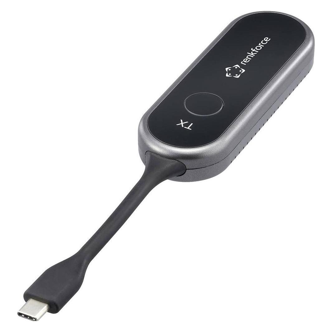 Renkforce RF-WLPT-700 HDMI Empfänger 30 m 5150 MHz, 5250 MHz, 5725 MHz, 5850 MHz (30 m, HDCP 2.2) (RF-6886784)