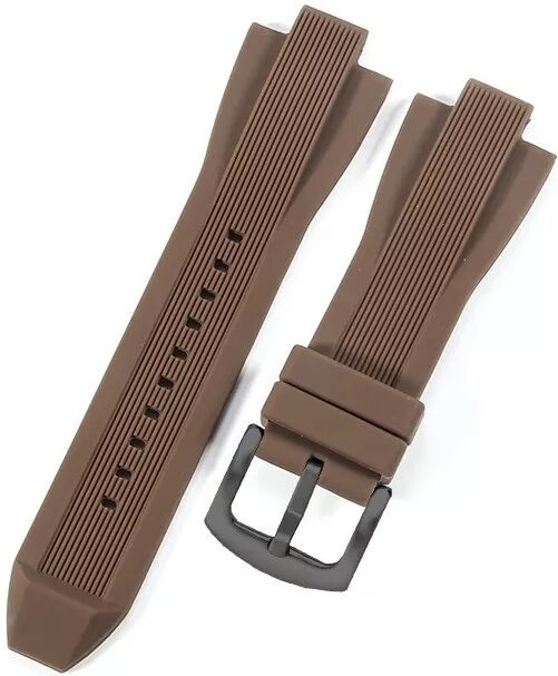 INF Silikon-Ersatzarmband kompatibel mit Michael Kors MK8184 8729 9020 – Komfortabel & Wasserdicht Kaffee
