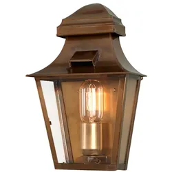 Außenleuchte Wandlampe Gartenlampe Antik-Messing Außenwandlampe IP44 H 32 cm