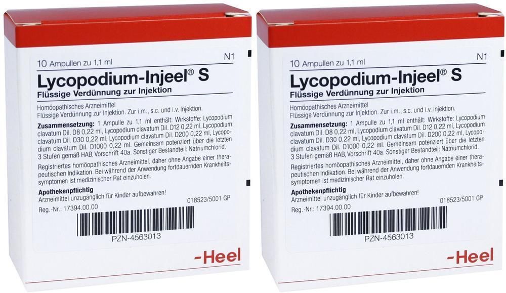 Heel Lycopodium Injeel S Ampullen 2x 2x10 St