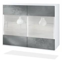 KOMMODE Bari Beton Dunkel Optik
