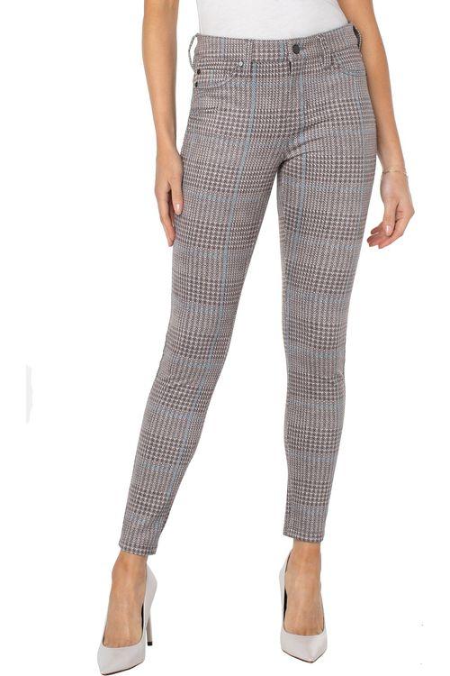 Madonna mager grijs/blauw geruit jeans