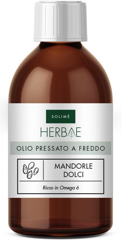 SOLIME' Srl Olio di Mandorle Dolci per Pelle e Capelli 200ml - Olio pressato a freddo