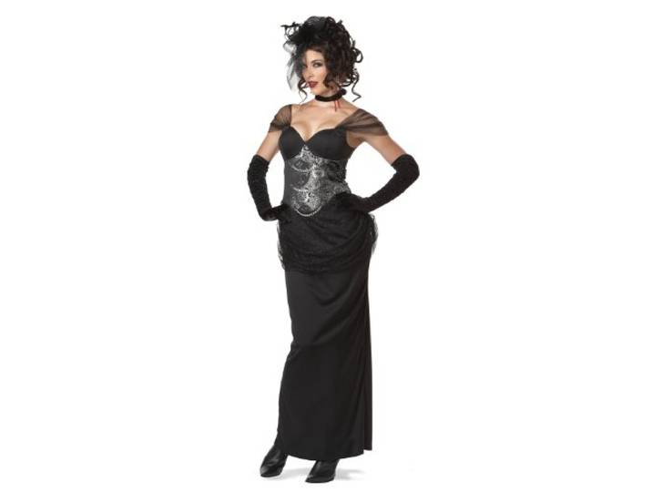California Costumes Victoriaans kostuum voor vampieren, Zwart/Zilver, S