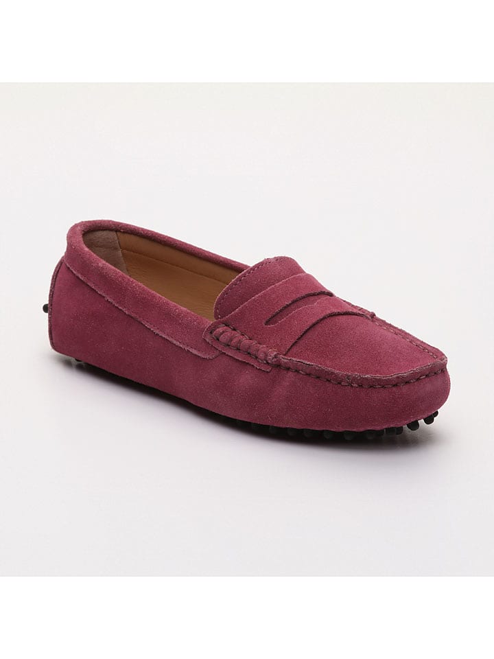 CHARLES & SMITH Leder-Mokassins "Thandie" in Pink - 38