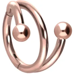 Titan Segmentring Clicker mit Innengewinde 3 RINGE + 2 KUGELN