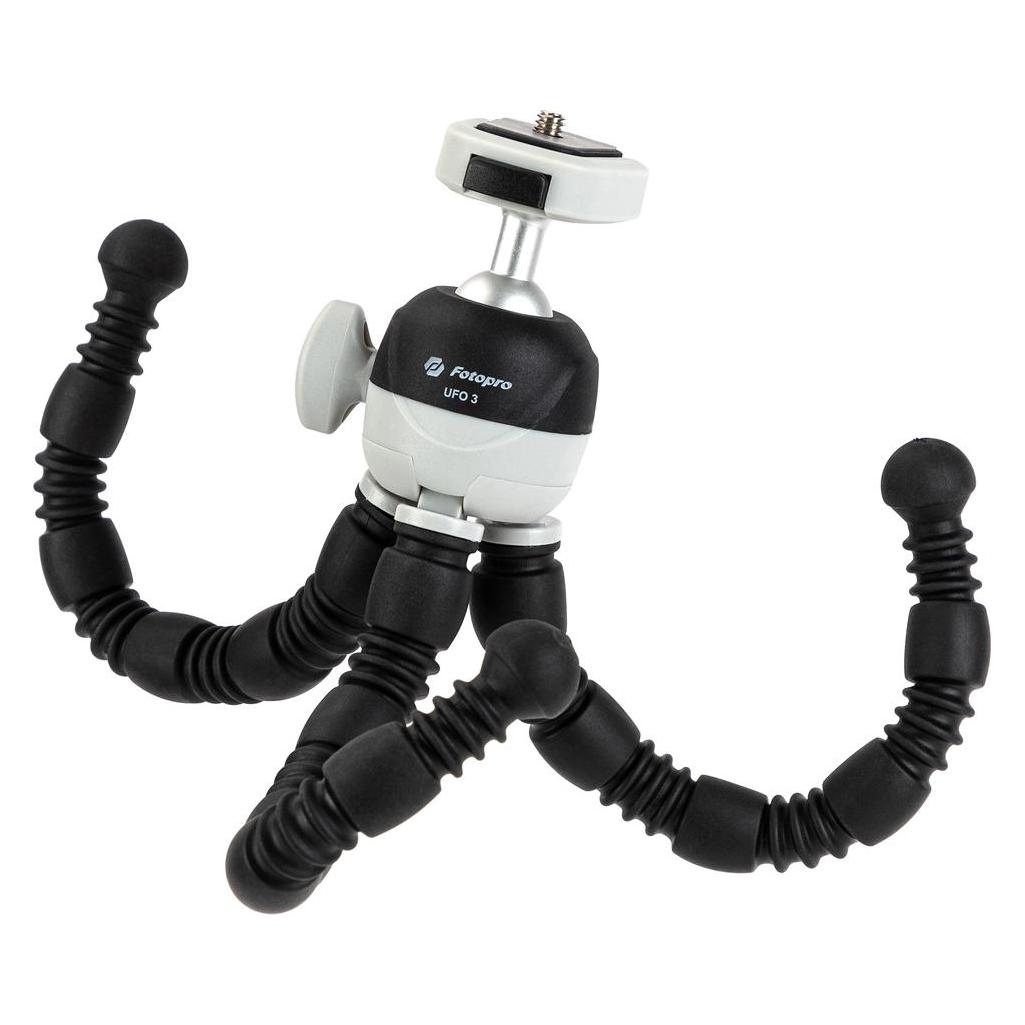 Fotopro UFO3 flexibles Stativ - schwarz (Kunststoff, Metall) (STATYW ELASTYCZNY FOTOPRO UFO3 - CZARNY)