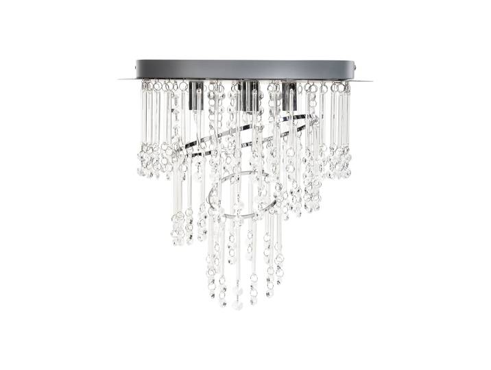Lustre cristal argenté