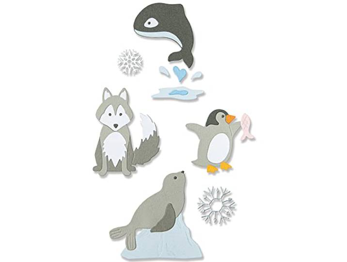 Sizzix Thinlits-matrijzenset 8PK Arctische dieren van Jennifer Ogborn 666013 Hoofdstuk 4 2022