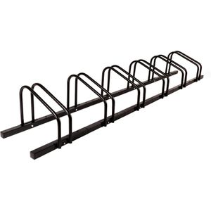 Karat Fahrradständer Linus, Boden-/ Wandmontage / freistehend, Einstellparker, Breite 204cm, für 6 Fahrräder
