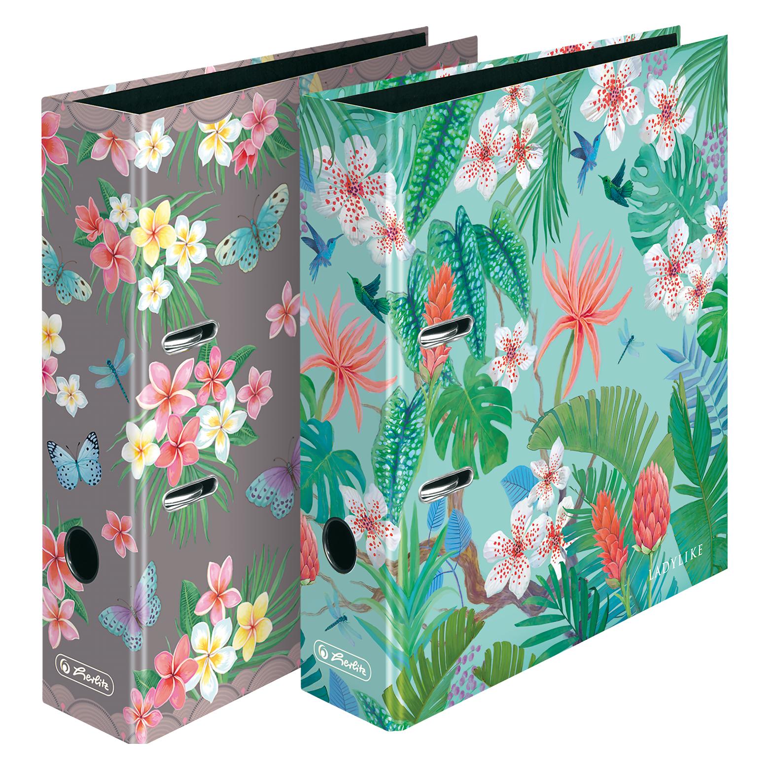 Herlitz Ordner A4 8cm Ladylike sortiert (A4, 80 mm, 1 Stk.) (50044078)