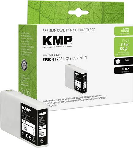 KMP Druckerpatrone ersetzt Epson T7021 Kompatibel Schwarz E133 1620,4001