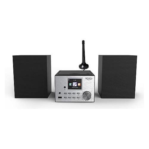 Xoro Mikrostereo-Anlage mit Internetradio, DAB+, Bluetooth, CD-Player und USB-Mediaplayer (DAB+, FM, Internetradio, Bluetooth, WLAN) (SAT100371)