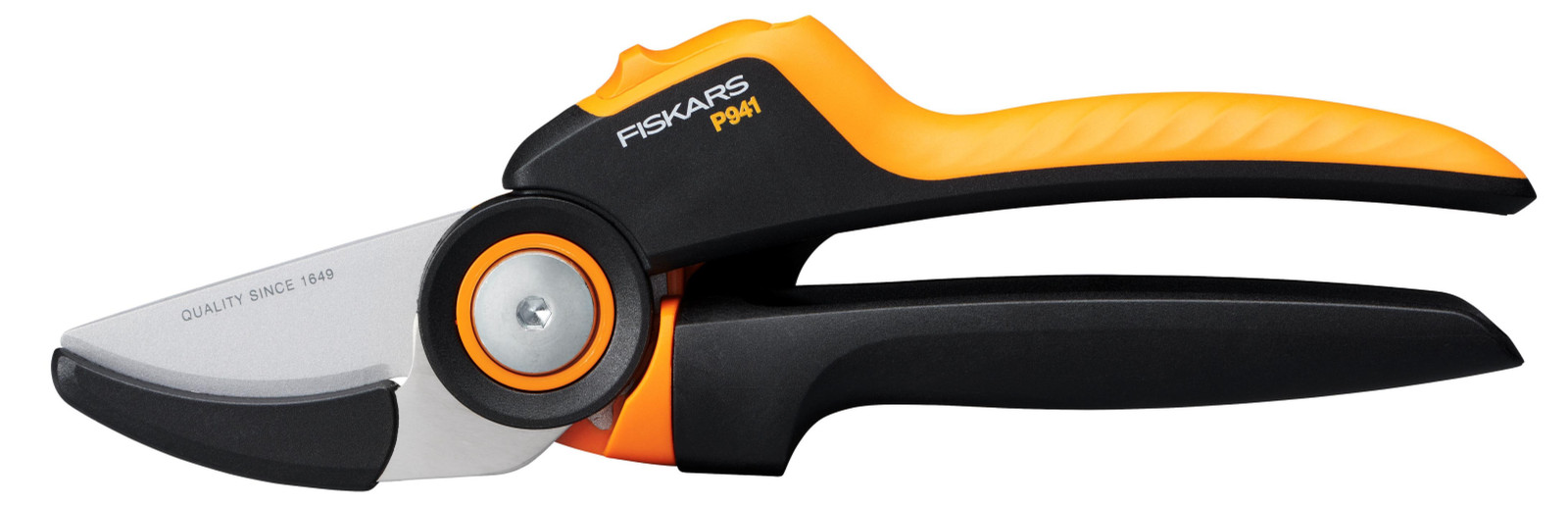 Fiskars PowerGear Rolgreep-tuinschaar P941 zwart/oranje