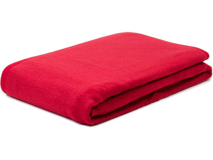 Wohndecke GÖZZE Arizona , rot, B:150cm L:200cm, Baumwolle, Polyacryl, Polyester, Wohndecken, Wohndecke, mit farblich passender Bandeinfassung
