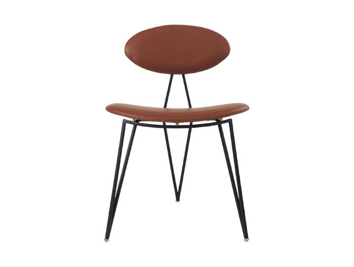 Echtleder Design Stuhl „Semper“ Cognac AYTM