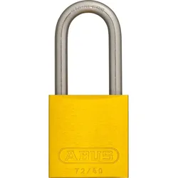 Abus Vorhangschloss Aluminium 72/40HB40 gelb B/EFSPP