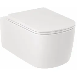 Kludi-RESA S Spiralflush-Wand-WC, 55 cm, P-förmiger Abfluss Mattschwarz