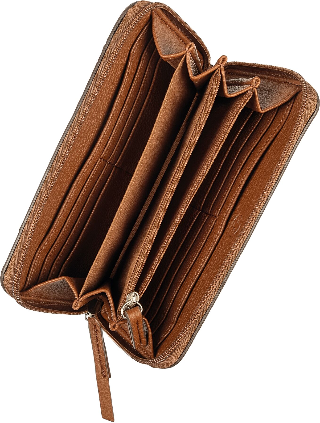 Geldbörse TOM TAILOR "Beca", Damen, braun (cognac), Polyurethan, clean, gepflegt, unifarben, Basic, Kleinlederwaren Geldbörse, aus hochwertigem Kunstleder mit funktionalen Details cognac Einheitsgröße