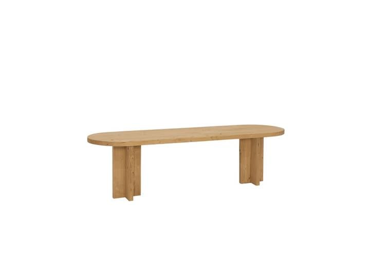Banc en bois de sapin marron 160x45cm