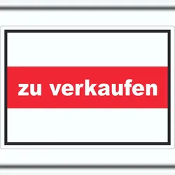 HB-Druck zu verkaufen Aufkleber mit Text Werbeaufkleber A7 (74x105mm)