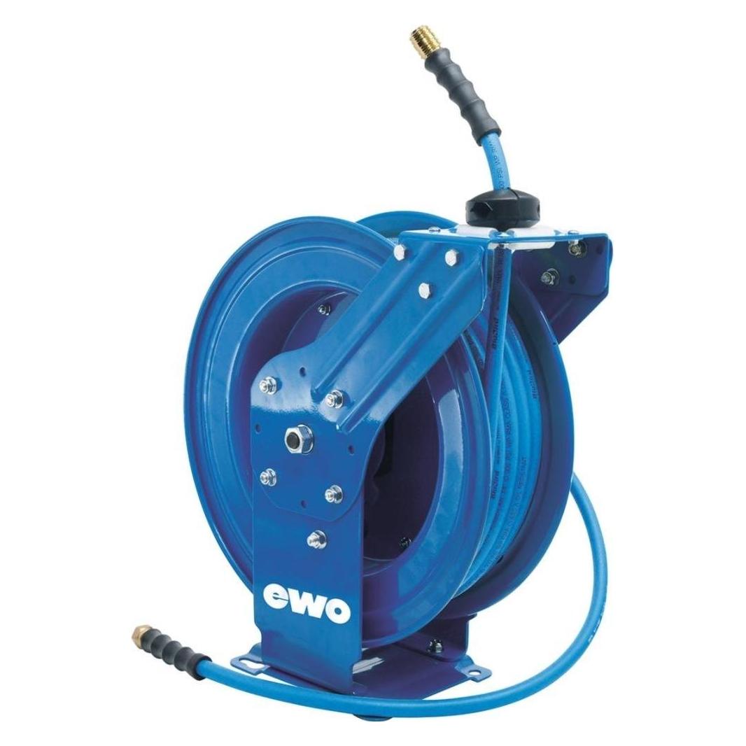 EWO Schlauchaufroller BluBird für Luft und Wasser Schlauchlänge 15 m Gehäuse Metall Ausgangsanschluss... (15 m) (E48380)
