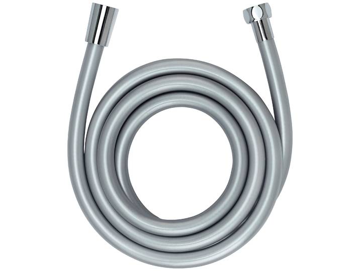 Brauseschlauch WENKO Design , silber, L:1,75m, Kunststoff, Schläuche, Brauseschlauch, 175 cm
