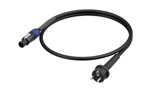 Neutrik 1036410 Strom Anschlusskabel Schwarz/Blau 1.5m