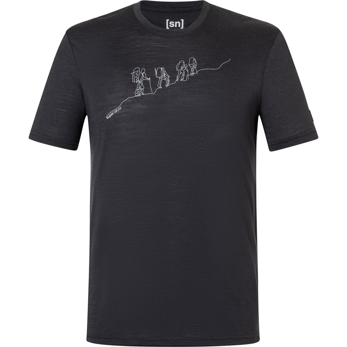Super.Natural M Hiking Tee jet black/vapor grey (S15) XXL SNMP01034S15XXL