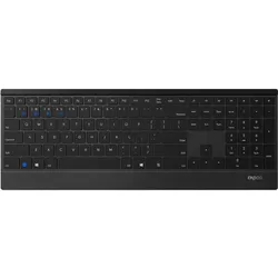 Rapoo E9500M kabellose Tastatur QWERTZ Aluminium Schwarz