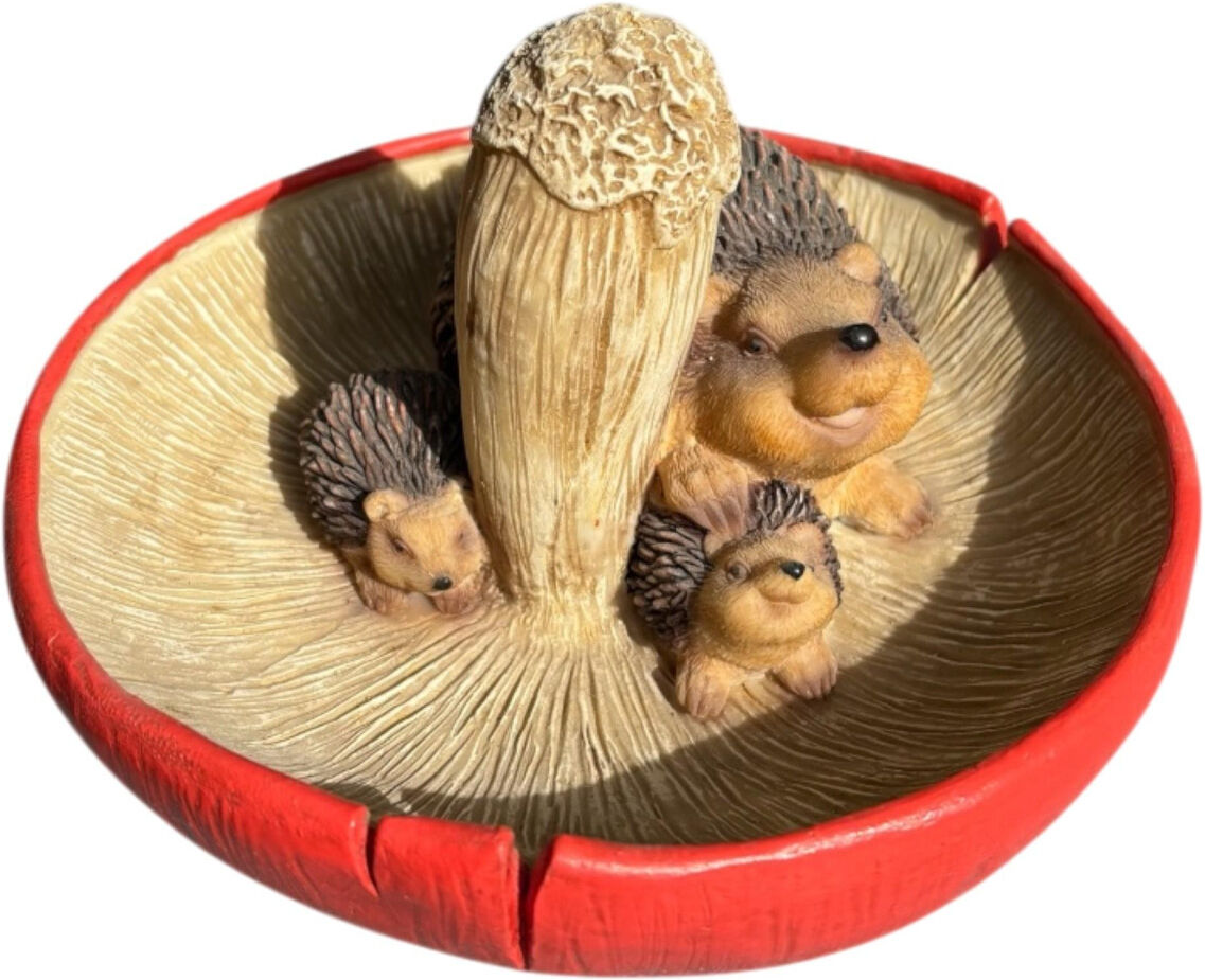 FD Dekofigur Igel mit Tränke 18,5 x 19 cm bunt