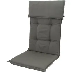 DOPPLER Stuhlauflage Hochlehner, grau, Dralon, 120x50x7cm, mit DuPont Teflon Markenimprägnierung