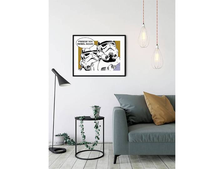 Tableau déco Stormtrooper Papier photo avec surface satinée et haute résistance à la lumière Multicolore 70 x 50cm