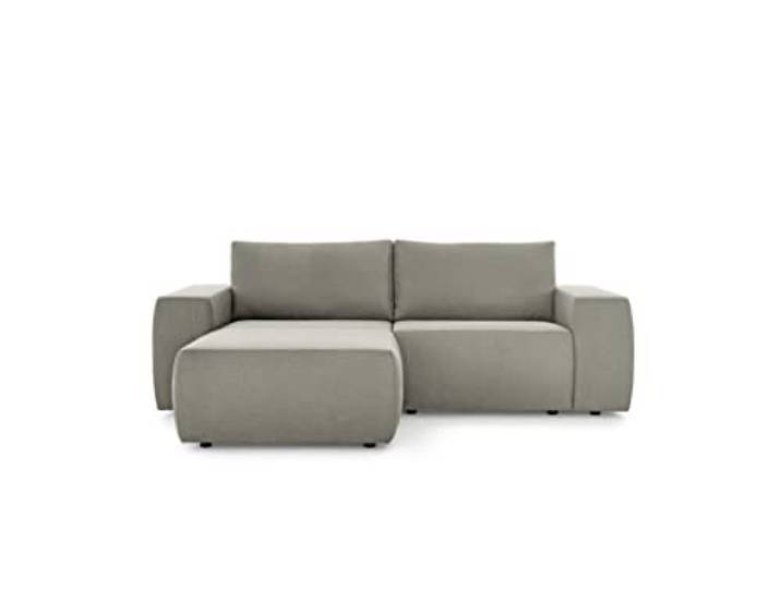 LOOKS by Wolfgang Joop Looks II Designer Ecksofa, Eckcouch, beidseitig montierbar, Polstersofa, hellgrau, 242x160x70 cm