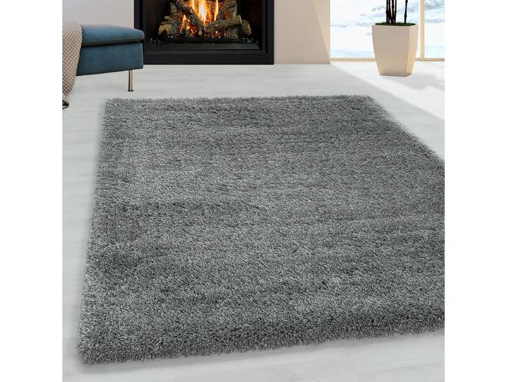 Hochflorteppich Fluffy 280 x 370cm Grau/Lichtgrau