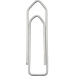 Viking Büroklammern Roof 2,5 cm verzinkter Stahl silberfarben 1000 Stück