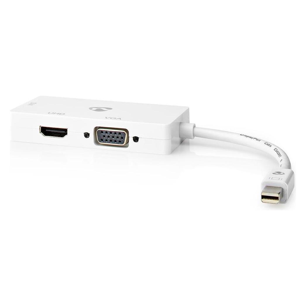 Nedis Displayport-Adapter| Mini DisplayPort| DVI-D 24+1-Pin Buchse HDMI VGA (HDMI, VGA) (CCGB37466WT02)