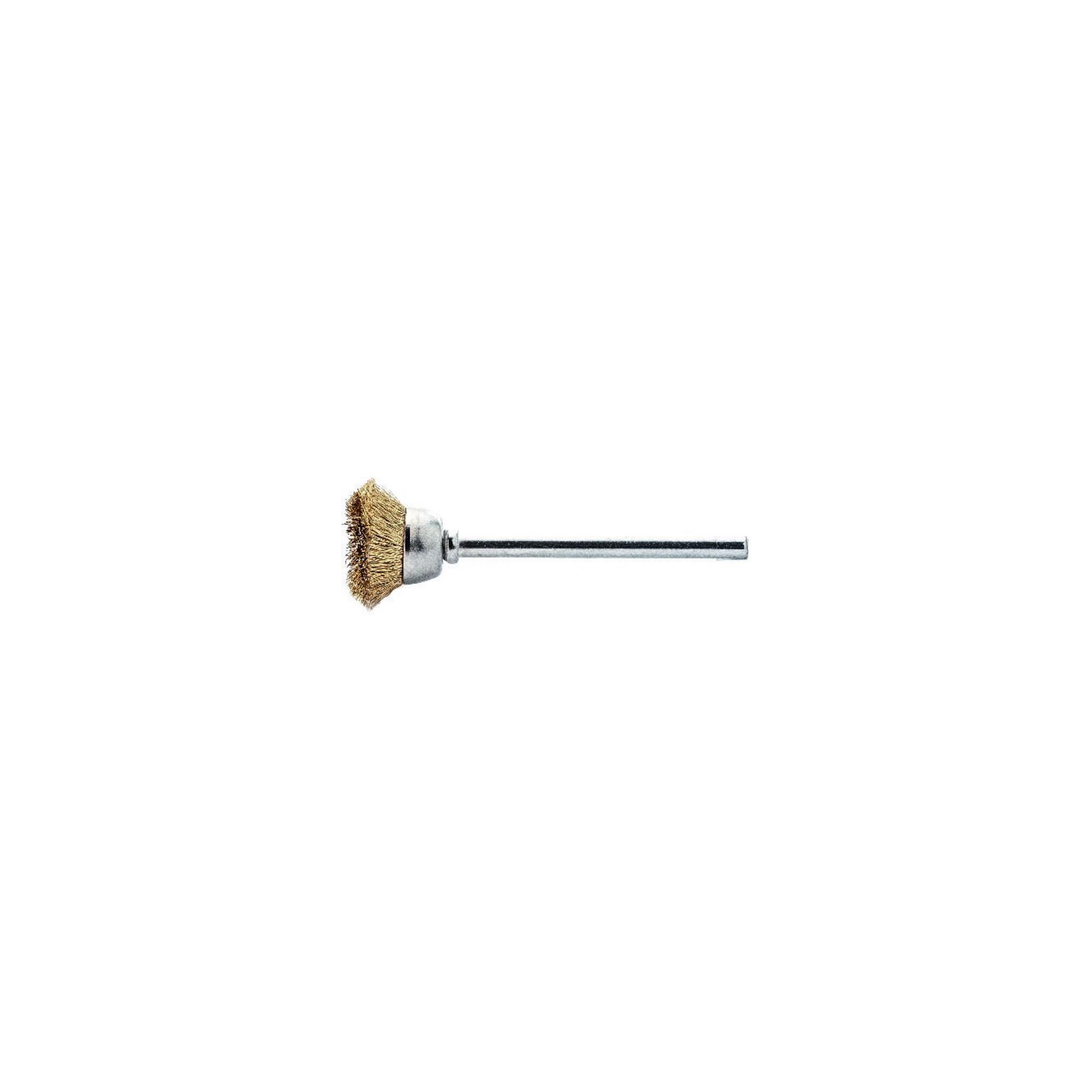 Lessmann Miniatur-Topfbürste Messingdraht 0,10 mm, Bürsten-⌀ 18 mm (430523)
