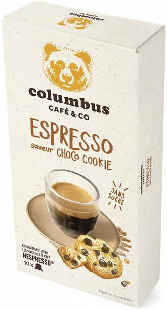 Columbus Café & Co 10 Nespresso* Original Kompatible Kapseln Geschmack Schokoladenkeks – Columbus Cafe & Co - MaxiCoffee