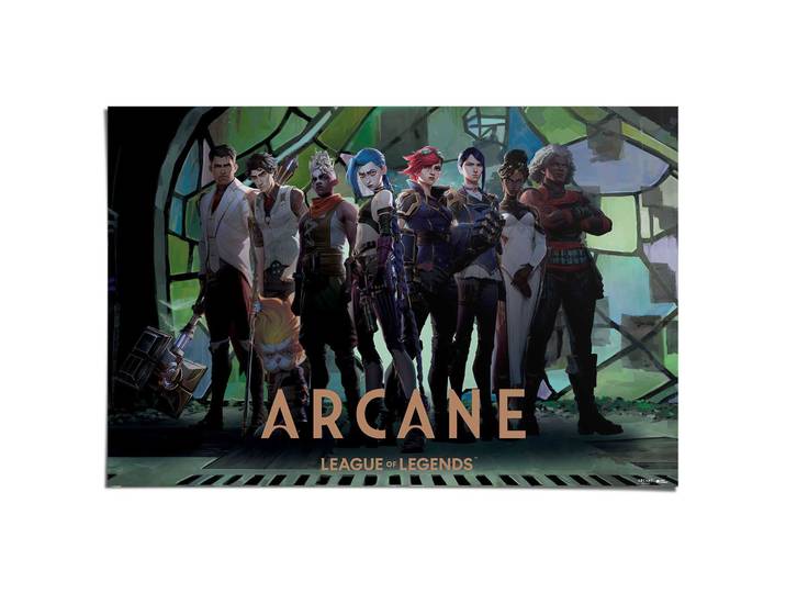 Poster REINDERS Arcane , bunt (farbe bild(er): mehrfarbig), B:91,5cm H:61cm T:0,1cm, Bilder, Poster, Teenager Zimmer - Mehrfarbig - 150 gr. Papier - Cartoons