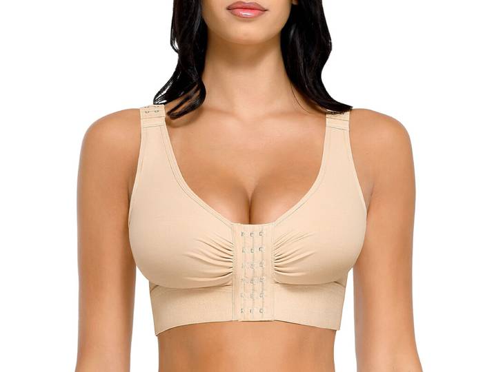 Feelingirl Soutien-gorge de compression post-opération, teinte peau, taille M