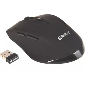Sandberg Maus Wireless Pro 630-06, 5 Tasten, 1600 dpi, kabellos, schwarz